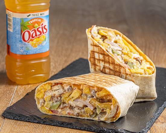 Tacos maison servi chez Au Pouce Gourmand